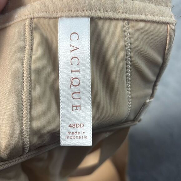 NWT New Cacique Tan Lightly Lined Multi Way Strapless Underwire Bra Size 48DD - Picture 8 of 8